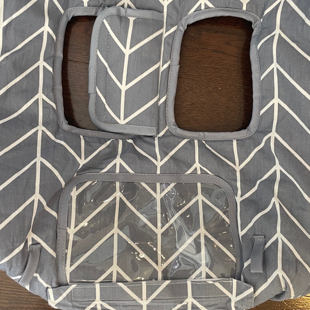 IcoPuca Grey Baby Shopping Cart Seat Cover - Picture 4 of 8